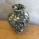 Vase - Urn-Shaped - Key Motif - Green Speckle - Medium • Jun25