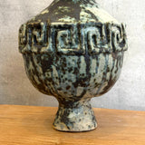 Vase - Urn-Shaped - Key Motif - Green Speckle - Medium • Jun25
