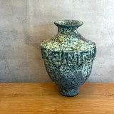 Vase - Urn-Shaped - Key Motif - Green Speckle - Large • Jun25