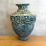 Vase - Urn-Shaped - Key Motif - Green Speckle - Large • Jun25