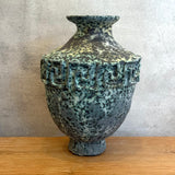 Vase - Urn-Shaped - Key Motif - Green Speckle - Large • Jun25