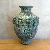 Vase - Urn-Shaped - Key Motif - Green Speckle - Large • Jun25