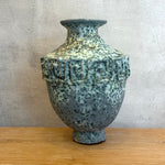Vase - Urn-Shaped - Key Motif - Green Speckle - Large • Jun25