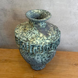 Vase - Urn-Shaped - Key Motif - Green Speckle - Large • Jun25