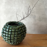 "Loop de Loop" Vase in Olive Green - Large