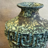 Vase - Urn-Shaped - Key Motif - Green Speckle - Large • Jun25