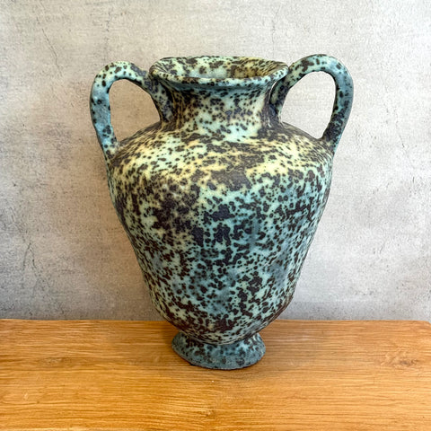 Vase - Urn-Shaped - Handled - Green Speckle - XL • Jun25