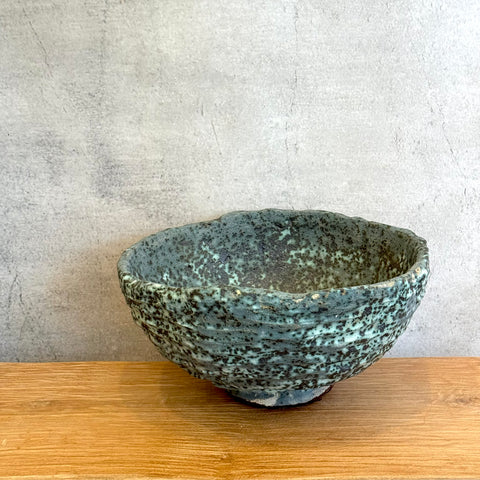 Pedestal Bowl - Green Speckle - XL • Jun25