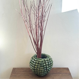 "Loop de Loop" Vase in Olive Green - Large