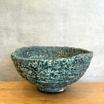 Pedestal Bowl - Green Speckle - XL • Jun25