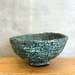 Pedestal Bowl - Green Speckle - XL • Jun25