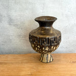 Vase - Urn-Shaped - Key Motif - Bronze Drip - Medium • Jun25