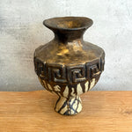 Vase - Urn-Shaped - Key Motif - Bronze Drip - Medium • Jun25