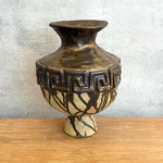 Vase - Urn-Shaped - Key Motif - Bronze Drip - Medium • Jun25
