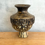 Vase - Urn-Shaped - Key Motif - Bronze Drip - Medium • Jun25
