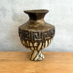 Vase - Urn-Shaped - Key Motif - Bronze Drip - Medium • Jun25