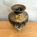 Vase - Urn-Shaped - Key Motif - Bronze Drip - Medium • Jun25
