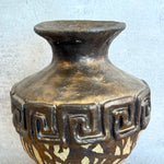 Vase - Urn-Shaped - Key Motif - Bronze Drip - Medium • Jun25