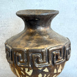 Vase - Urn-Shaped - Key Motif - Bronze Drip - Medium • Jun25