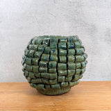 "Loop de Loop" Vase in Olive Green - Large