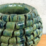 "Loop de Loop" Vase in Olive Green - Large