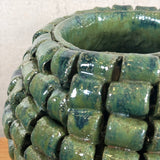 "Loop de Loop" Vase in Olive Green - Large