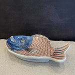 Japanese Vintage Ceramic Fish Dish