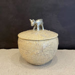 Japanese Lidded Canister with Calf
