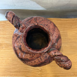 Vase - Urn-Shaped, Coil-Handled - Ruby Speckle - Large