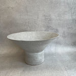 Pedestal Bowl #01 - 2023 (Low, White Speckle)