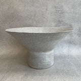 Pedestal Bowl #01 - 2023 (Low, White Speckle)