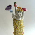 "Corn" Vase #02 - Yellow - Medium