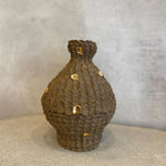 Joseph Turrin - Dark Stoneware Gold Botttle (Small)