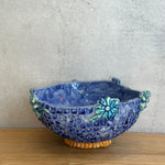 "Blue Flowers" Bowl - Large • Nov24