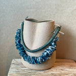 Basket Vase - Woven & Ruffled Handles