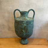 Vase - Urn-Shaped - Green Speckle - Large #02 • Dec24