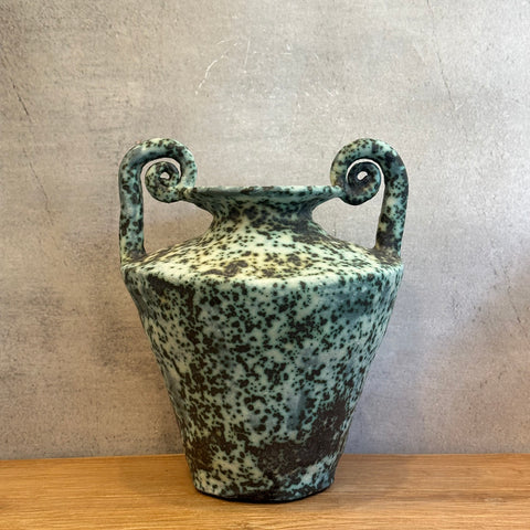 Vase - Urn-Shaped - Green Speckle - Large #01 • Dec24