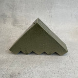 Triangle Sculpture in Olive Green - December 2023