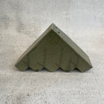 Triangle Sculpture in Olive Green - December 2023