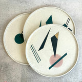 Jenni Oh - Large Platters with Geometric Motif - December 2023