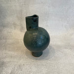 Pedestal "Pod" Vase in Moss Green - Medium - December 2023