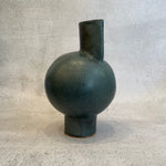 Pedestal "Pod" Vase in Moss Green - Medium - December 2023