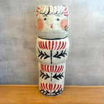 Kokeshi Vase / Sculpture - "Ferns" - XXL • serious PLAY