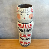 Kokeshi Vase / Sculpture - "Ferns" - XXL • serious PLAY