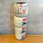 Kokeshi Vase / Sculpture - "Ferns" - XXL • serious PLAY
