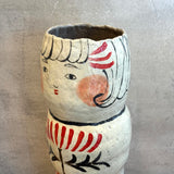Kokeshi Vase / Sculpture - "Ferns" - XXL • serious PLAY