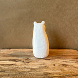 Polar Bear (Sitting) - Large - Japanese Carved Wooden Figure