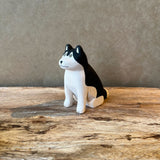 Husky Dog - Japanese Carved Wooden Figure