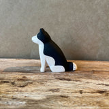 Husky Dog - Japanese Carved Wooden Figure