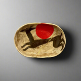 Red Dot Dish - Deer with Kintsugi • Feb25